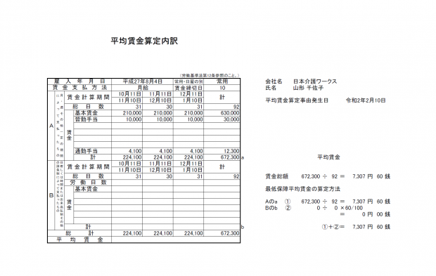 平均賃金