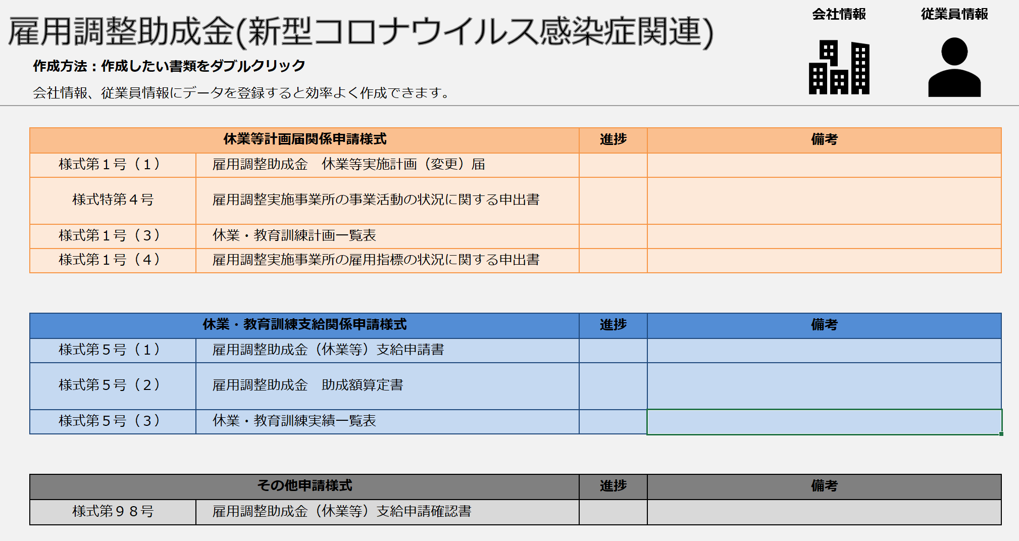 金 助成 雇用 は 調整 と